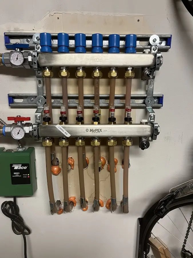 Plumber performing Gas Leak Detection at a residential property in Fort Gibson